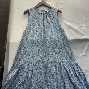 a.n.a Light Blue Floral Midi Dress